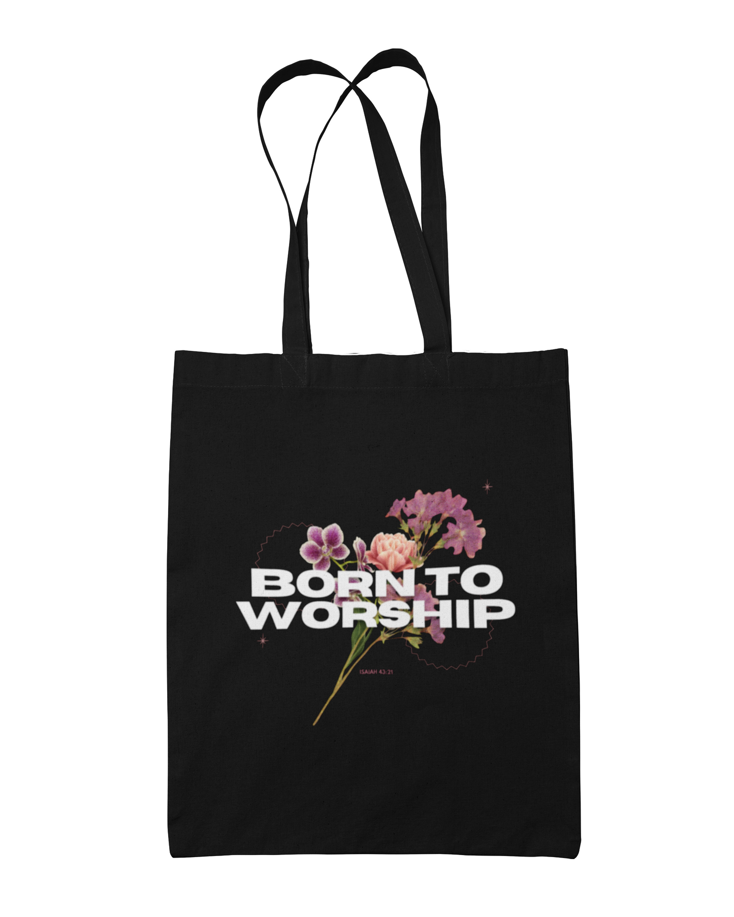 Born To Worship -  Black Tote Bag