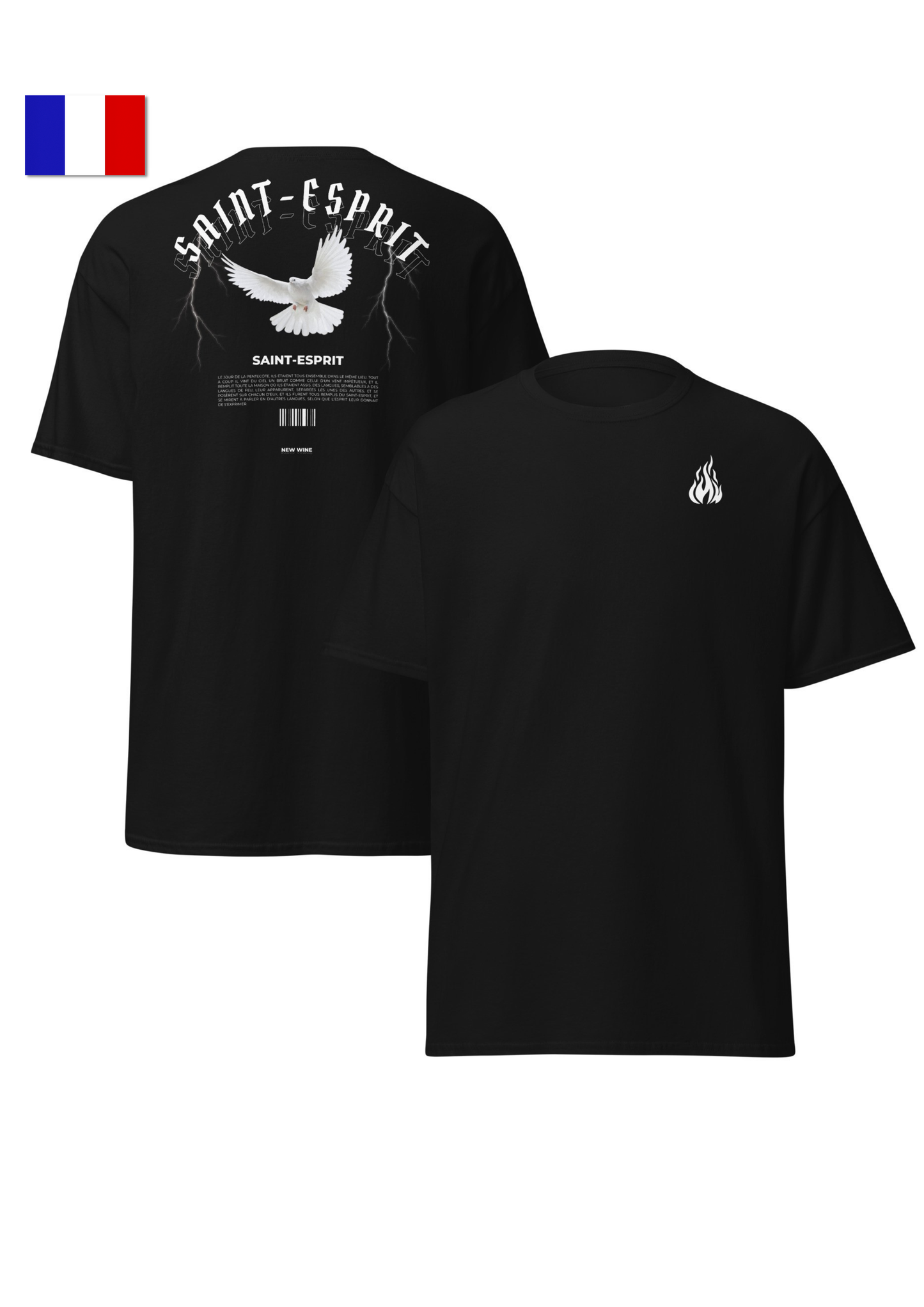 🇫🇷 Saint-Esprit - Black T-shirt