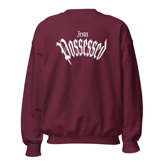 Jesus Possessed - Maroon Sweatshirt